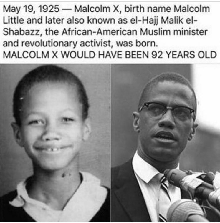 Happy Sunday y’all???? And happy belated bday to MalcolmX https://t.co/kZNKhx42D1