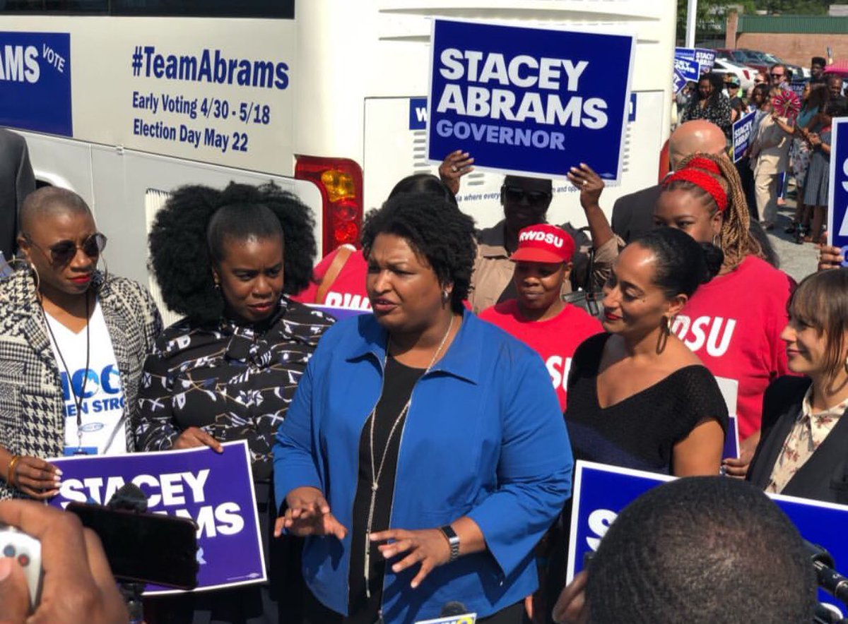 RT @AishaHinds: TODAY is the day!!! #Georgia VOTE! VOTE! VOTE! @staceyabrams for GOVERNOR #TeamABRAMS https://t.co/AWULJshYsd