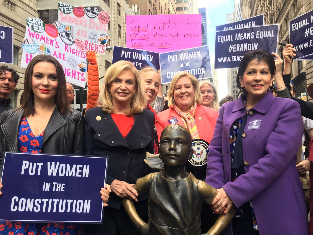 Put women in the constitution! #ERANow  #FearlessGirl https://t.co/1EB8GxiwiH