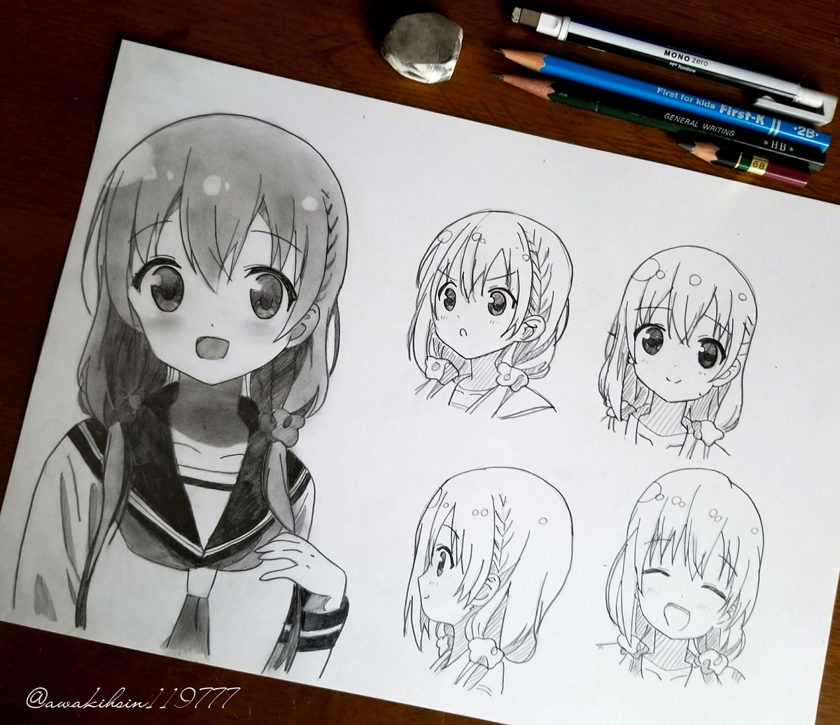 桜木ひな子ちゃん描いた😣🌟イラストの練習も兼ねたよ✏️#ひなこのーと #桜木ひな子#模写 桜木ひな子ちゃん描いた😣🌟イラストの練習も兼ねたよ✏️#ひなこのーと #桜木ひな子#模写