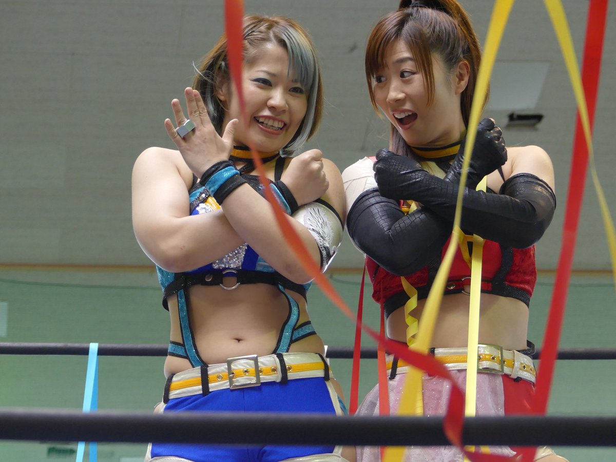 #iceribbon #wavepro 3. 藤本つかさ&◯大畠美咲VS小林香萌&●トトロさつき※ブルークラッチ。大畠さ #iceribbon #wavepro 3. 藤本つかさ&◯大畠美咲VS小林香萌&●トトロさつき※ブルークラッチ。大畠さ