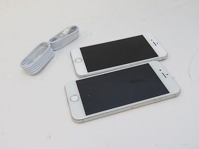 Lot of 2: Apple iPhone 6 - 64GB - Silver (Unlocked) A1549 (GSM) Smartphones...