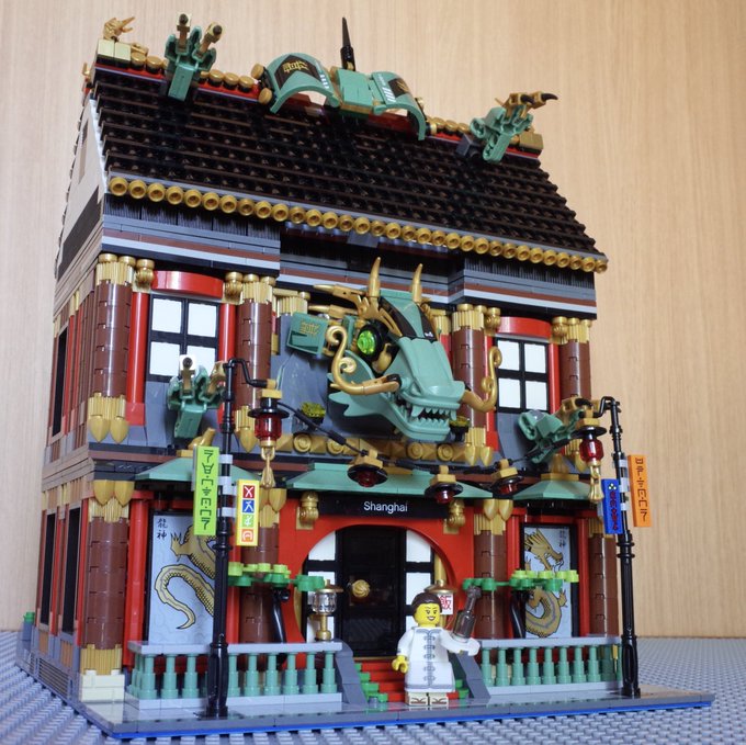 モジュール新作「Madam Woo's Chinese restaurant」完成!ニンジャゴーのウー先生フィグを女子化 モジュール新作「Madam Woo's Chinese restaurant」完成!ニンジャゴーのウー先生フィグを女子化
