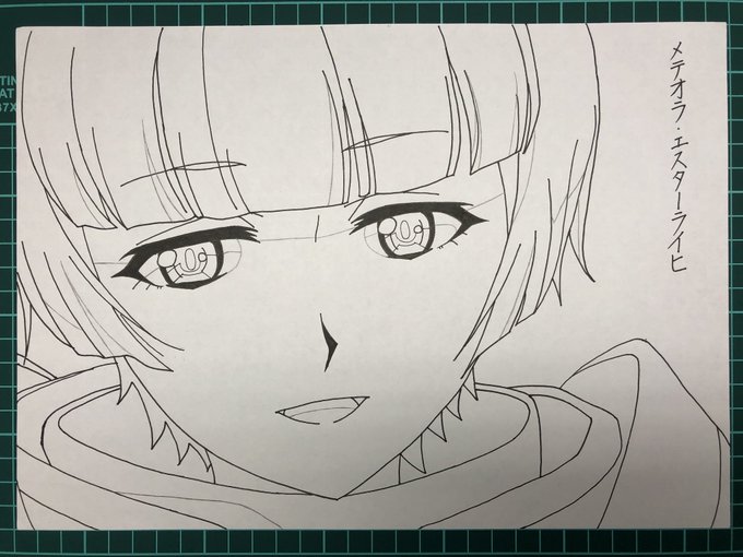 #Re:CREATORS#レクリエイターズ#メテオラエスターライヒ#メテオラ#模写#シャーペン#コピック 黒ペン #Re:CREATORS#レクリエイターズ#メテオラエスターライヒ#メテオラ#模写#シャーペン#コピック 黒ペン