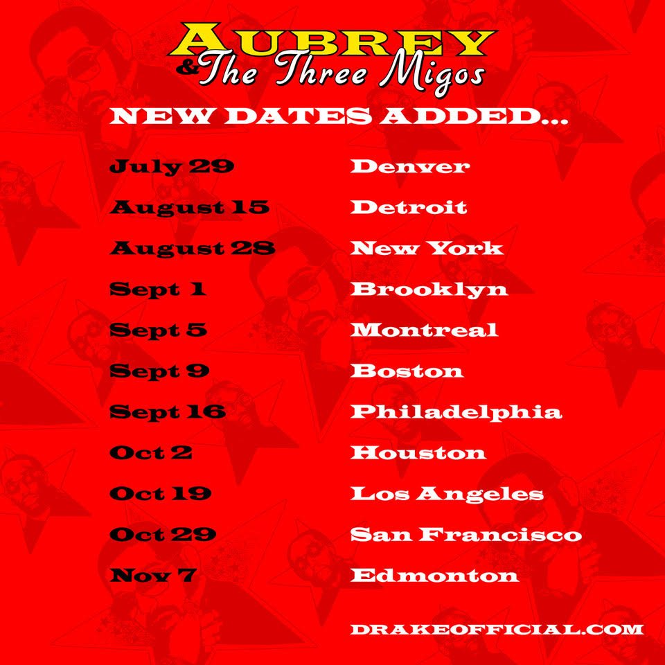 NEW DATES ADDED... 
 