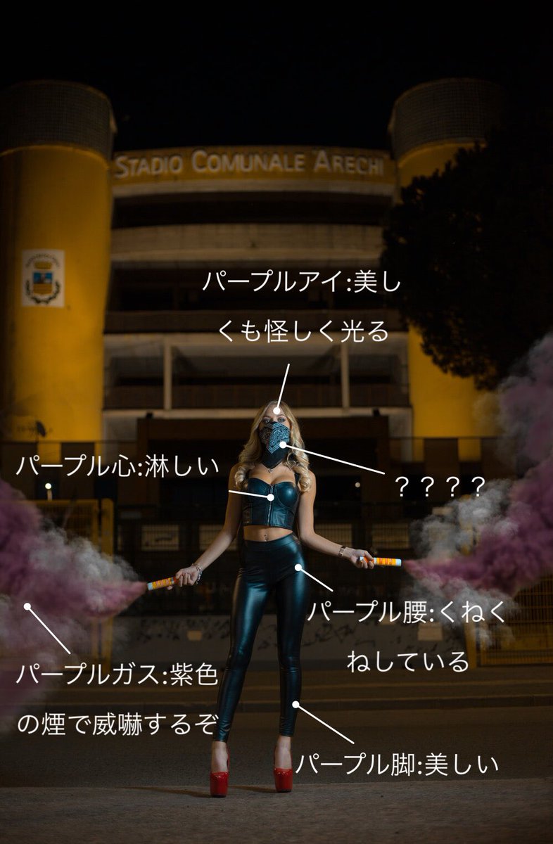 パープルタコ大図解(ニンジャスレイヤー全百科より) パープルタコ大図解(ニンジャスレイヤー全百科より)