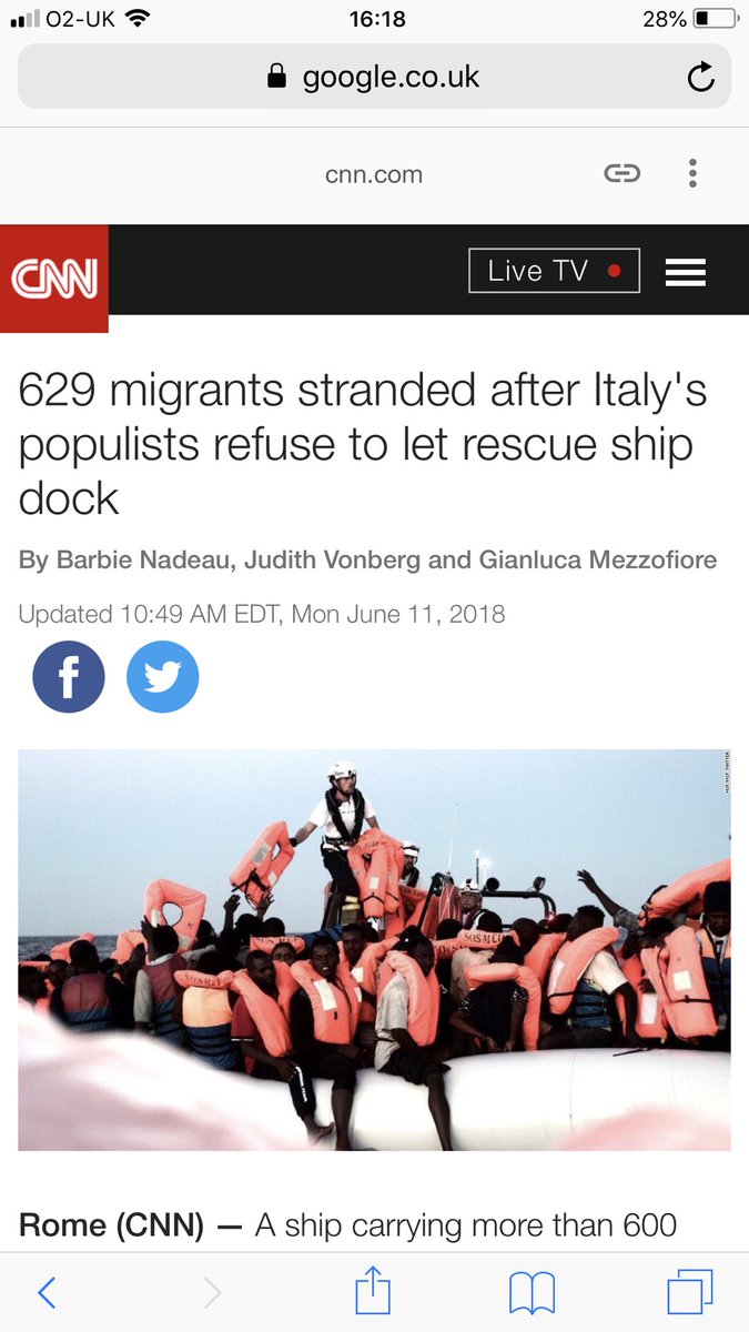 This is pretty awful of you, Italy. God Bless Spain for taking these humans in x https://t.co/kKDKPDVSaj