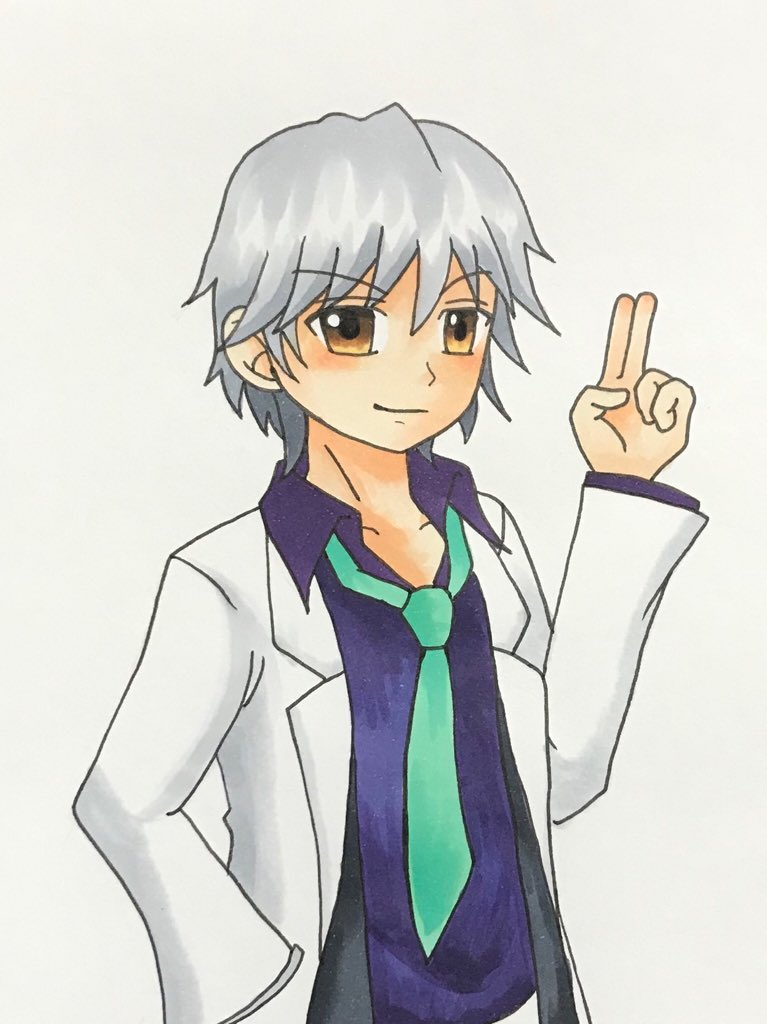 ショタ顔モード先生。公式風に描いてみた。先生って顔によらず背が高いんだね。#学園ハンサム ショタ顔モード先生。公式風に描いてみた。先生って顔によらず背が高いんだね。#学園ハンサム