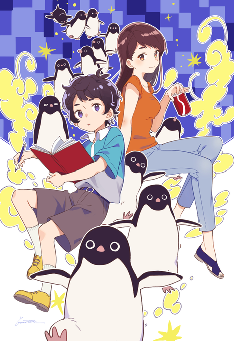 角川つばさ文庫版『ペンギン・ハイウェイ』(著:森見登美彦)🐧「夜は短し~」に続きまたまたイラスト描かせていただきました。 角川つばさ文庫版『ペンギン・ハイウェイ』(著:森見登美彦)🐧「夜は短し~」に続きまたまたイラスト描かせていただきました。