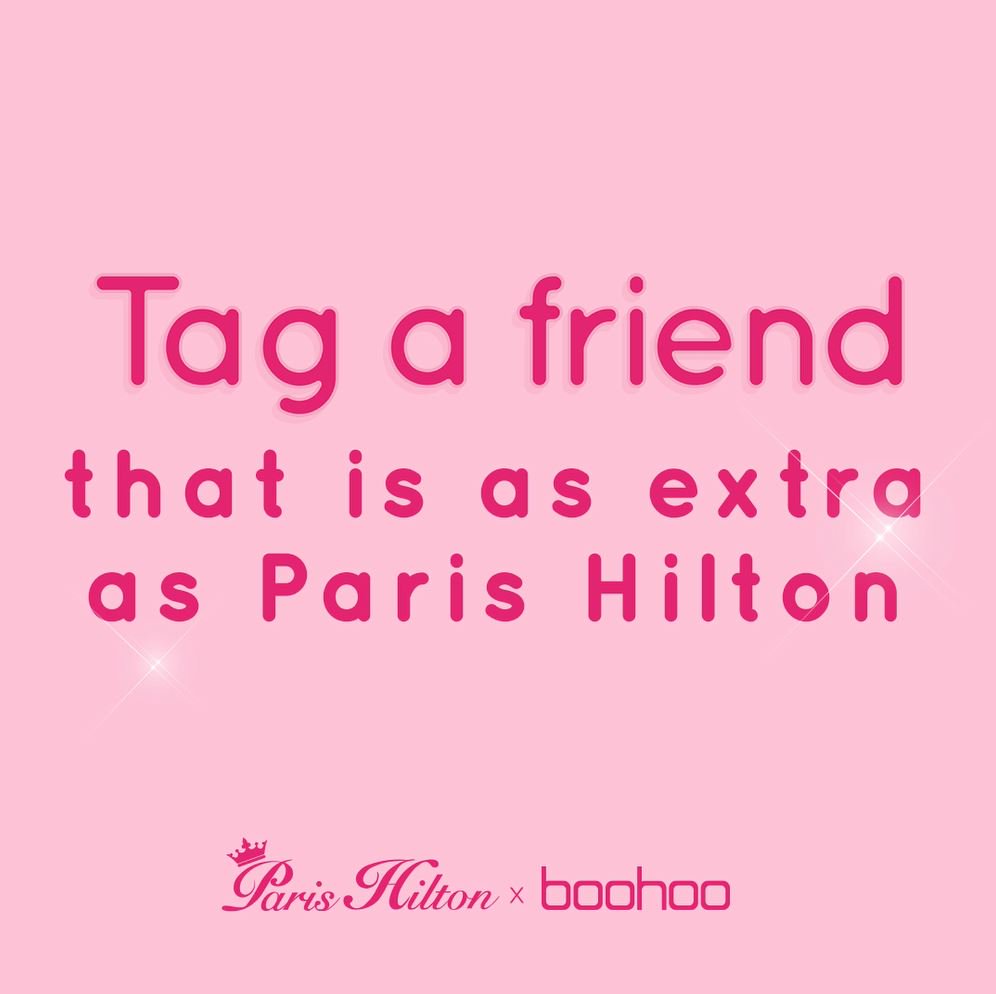 RT @boohoo: Everyone has that one friend...????????????????

#ParisHiltonxboohoo @ParisHilton #boohoo https://t.co/W5QmE5l9D9