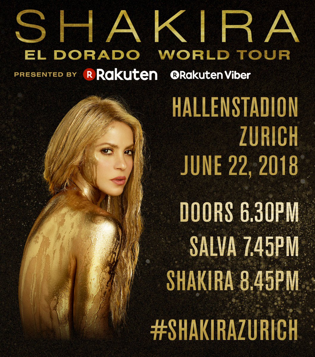 Hello????????! Here are the times for tonight's sold out #ShakiraZurich show! ShakHQ https://t.co/IAnBLlqRdP