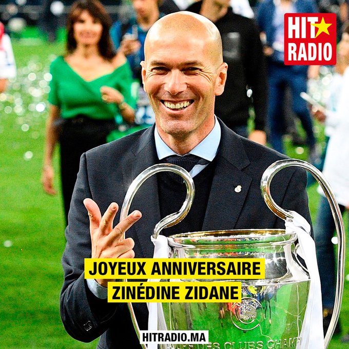 Zinedine Zidane's Birthday Celebration HappyBday.to