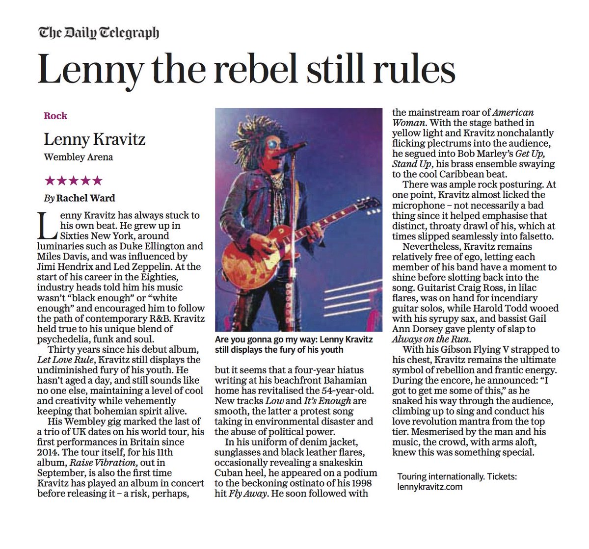 A night to remember at @wembleystadium. #RaiseVibrationTour

Find the full review here: https://t.co/W1o6ddYSJI https://t.co/1fU0hI7ELw