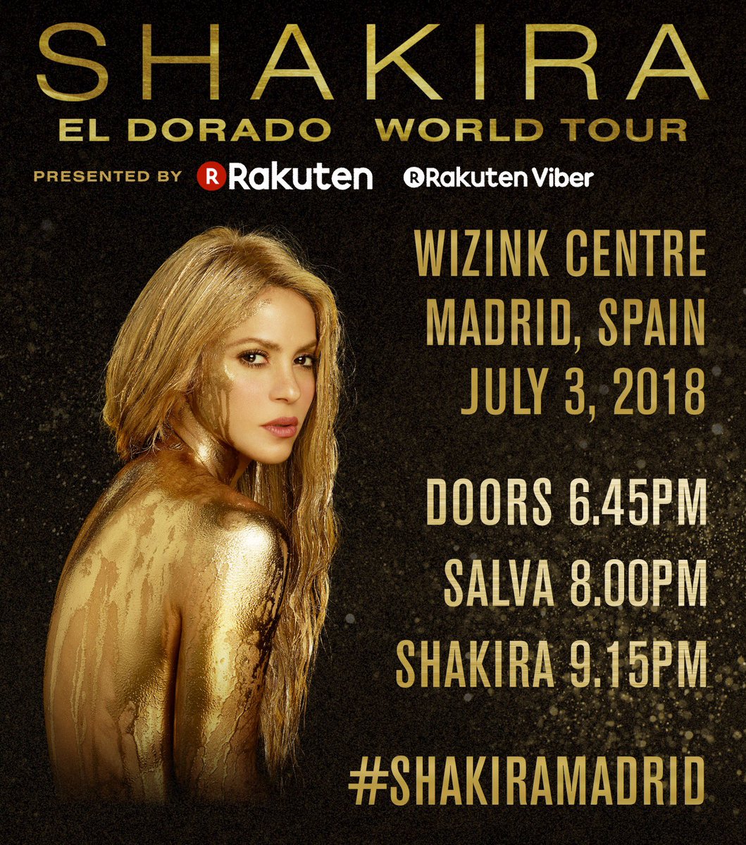 Hola Madrid! Aquí están los horarios para el concierto de Shakira en el @wizinkcenter. ShakHQ #ShakiraMadrid https://t.co/5i1w3UwKWQ