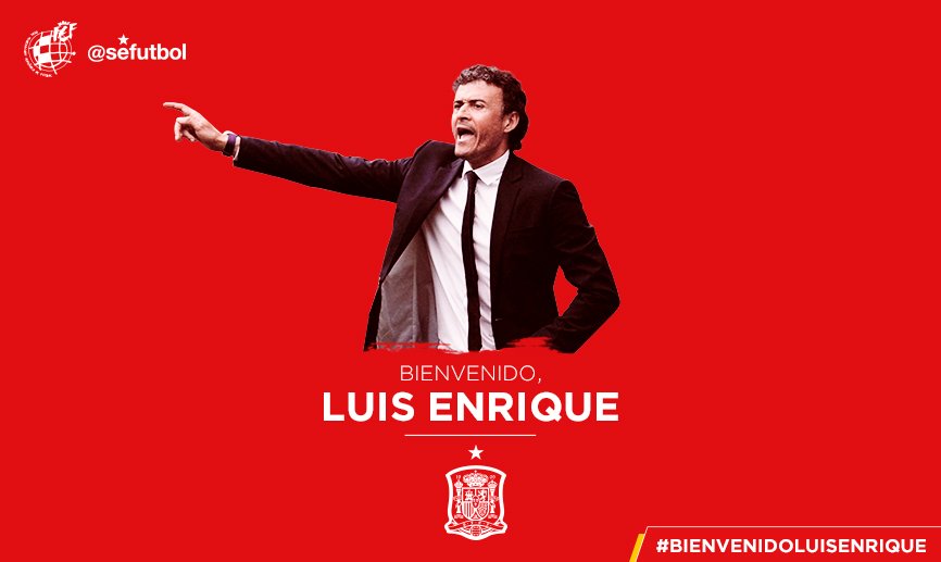 [공홈] 스페인 국가대표팀의 새 감독은 루이스 엔리케입니다.