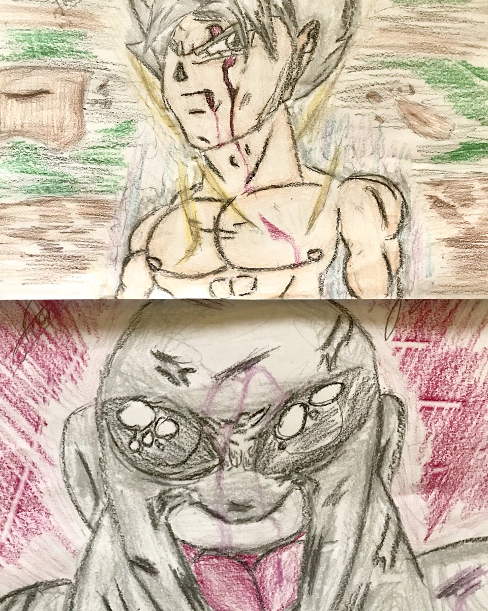 Sometimes my son expresses himself through art! He’s really into the Ultra Instinct look ???? https://t.co/wI4gLzdBoe