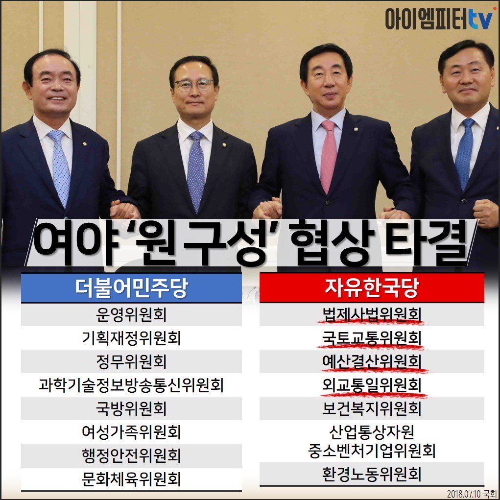 원구성 국회 홍영표 법사위 워너원 협상 옹성우 impeter701
