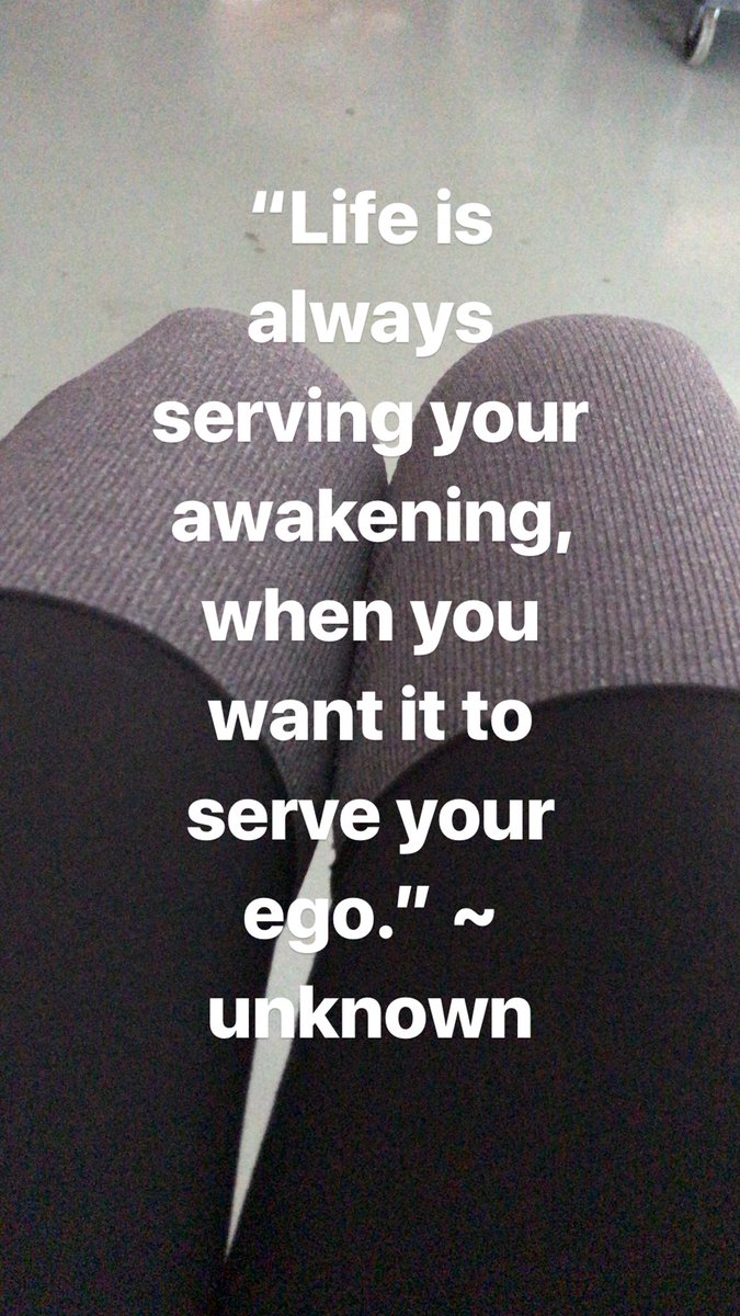 “Life is always serving your awakening, when you want it to serve your ego.” ~ unknown https://t.co/I1098j5RaG