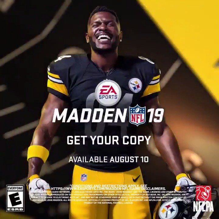 Congrats to my neffew @AB84 #Madden19 Cover Athlete! Black n Yellow looks good on you ???????? @EAMaddenNFL !!! https://t.co/SPTjXhU8fe