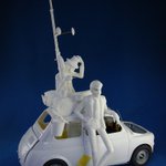 1/12 カリオストロ版のルパンと次元のワンフェスでの版権下りました。ルーフの荷物とシモノフの複製も終了し、全部のパーツが揃いました。荷物は厳密に言うと、あの大荷物をキャンバストップに取り付けるのは無理がありますので、適当に誤魔化しました。 #ルパン三世 #カリオストロ #wf2018s https://t.co/wjz28stkfm