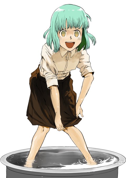 カラー練習摸写『#亜人ちゃんは語りたい』4巻表紙 カラー練習摸写『#亜人ちゃんは語りたい』4巻表紙