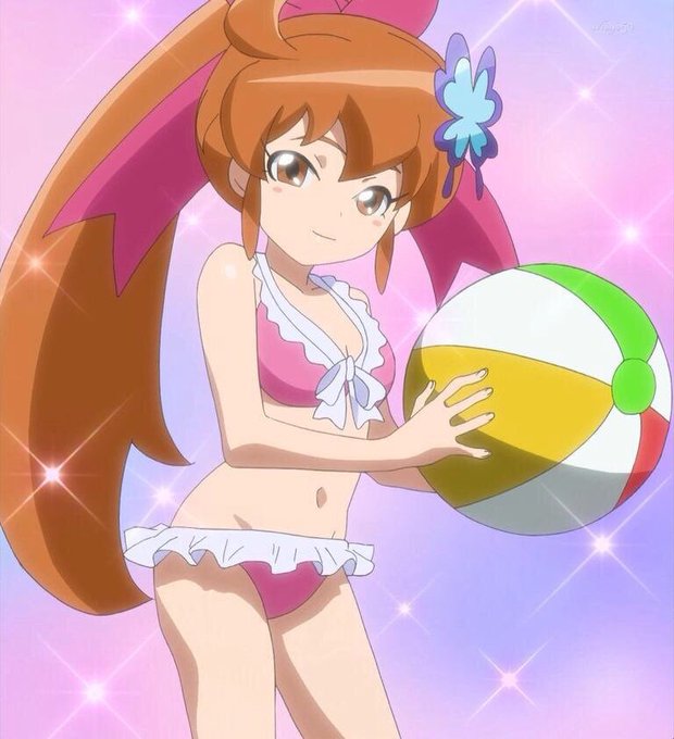 ヒーローバンクのハナの水着と新ムシキングのティナの水着 #完全に一致では無いのだが何となく似てる ヒーローバンクのハナの水着と新ムシキングのティナの水着 #完全に一致では無いのだが何となく似てる