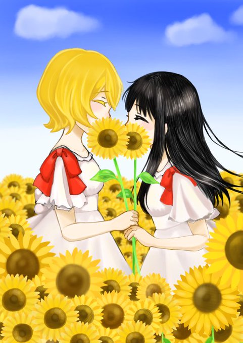 つゆあやできまひた🌻🌻#魔法少女サイト#つゆあや#朝霧彩#奴村露乃 つゆあやできまひた🌻🌻#魔法少女サイト#つゆあや#朝霧彩#奴村露乃