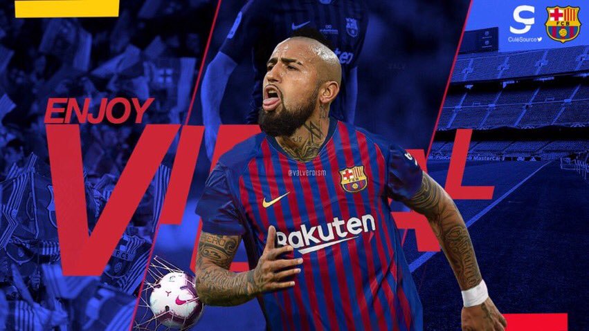 ???? ???????? Bienvenido @kingarturo23! 
Welcome! ¡Bem-vindo! Benvingut!
⚽ #EnjoyVidal  #EnjoyArturo 
???????? #EnjoyBarça https://t.co/Ihg5dvNwil