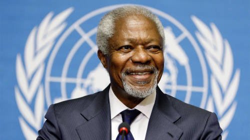 Vila i frid Kofi Annan. Tack för din insats för en fredligare värld. 