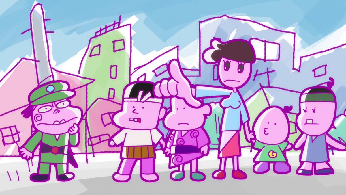 「深夜!天才バカボン」第6話では作画崩壊がストーリーの要となる内容でした、作中に登場したキャベツが意図的に黄緑の丸で描か 「深夜!天才バカボン」第6話では作画崩壊がストーリーの要となる内容でした、作中に登場したキャベツが意図的に黄緑の丸で描か