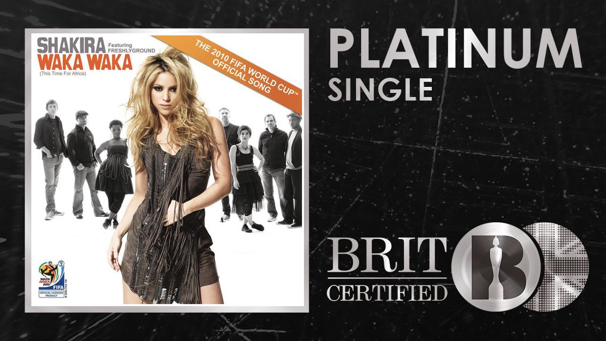 RT @BRITs: ????@shakira's 2010 World Cup anthem 'Waka Waka (This Time For Africa)' is now #BRITcertified Platinum! ???????????? https://t.co/GNBEIlyBmz