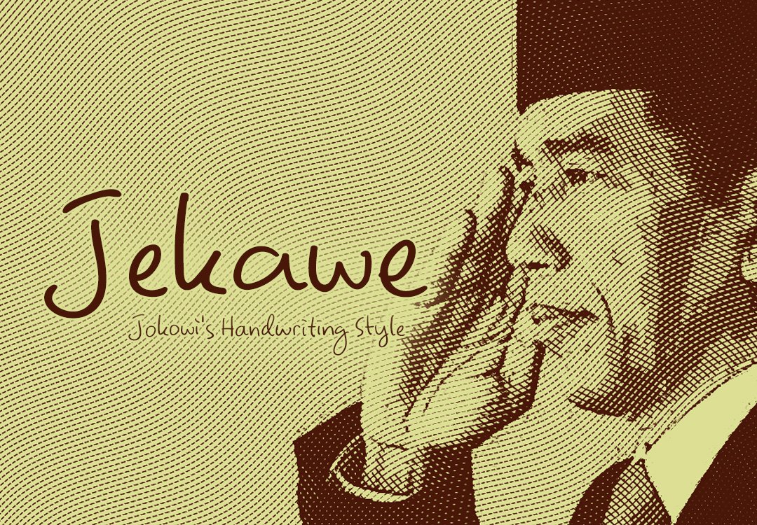 Jekawe, Font dari Bentuk Tulisan Tangan Pak Jokowi