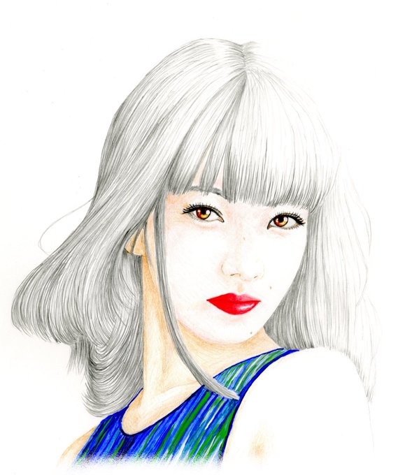 ケント紙にシャーペンと色鉛筆とアクリルガッシュ絵具で描いてます😊 #アクリル画 #色鉛筆画 #似顔絵 #鉛筆画 #人物画 ケント紙にシャーペンと色鉛筆とアクリルガッシュ絵具で描いてます😊 #アクリル画 #色鉛筆画 #似顔絵 #鉛筆画 #人物画
