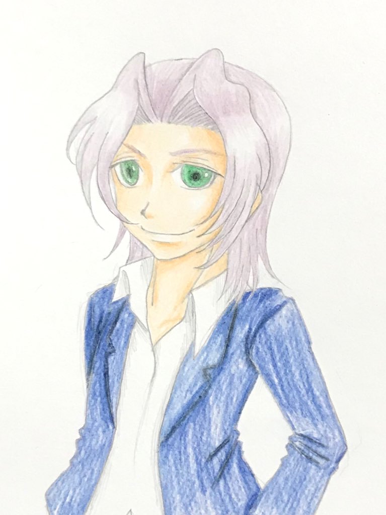 美剣咲夜先輩。描いてて思ったけどたぶんあのイラスト100均の色鉛筆使ってるよ。#学園ハンサム 美剣咲夜先輩。描いてて思ったけどたぶんあのイラスト100均の色鉛筆使ってるよ。#学園ハンサム