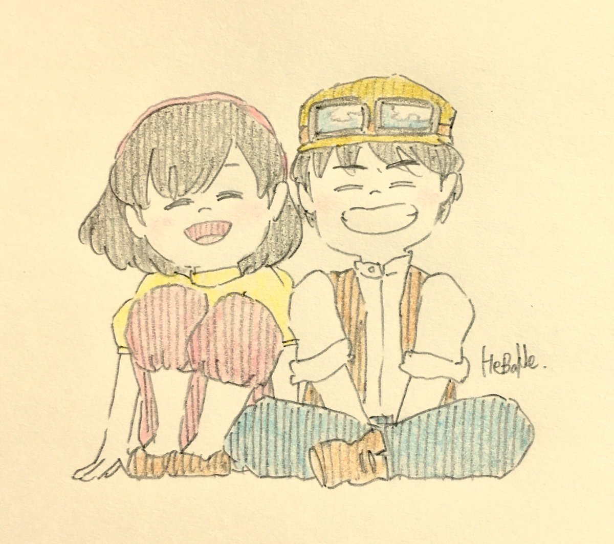 ラピュタの2人。 ラピュタの2人。