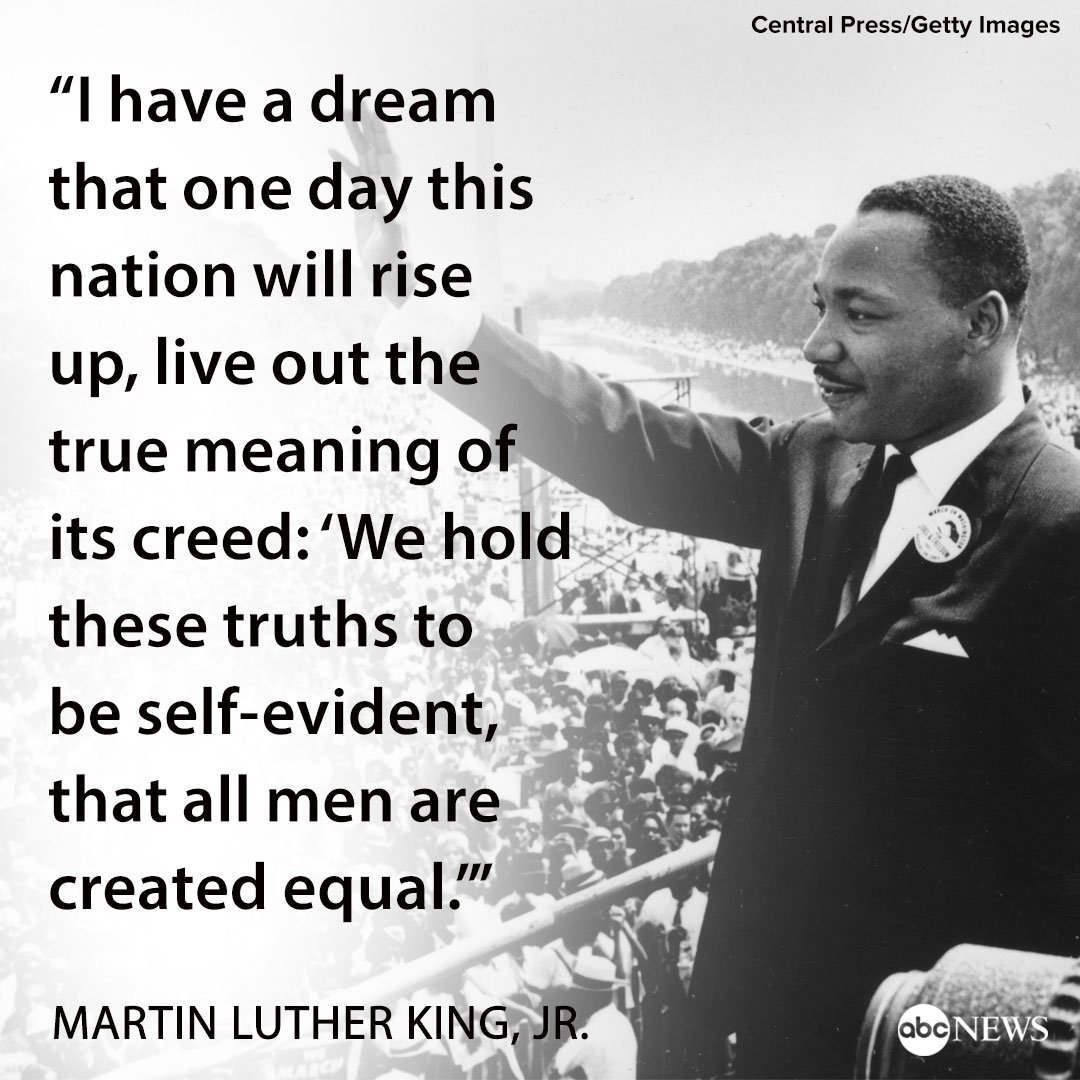 Martin Luther King: 55 years ago, Martin Luther King, Jr. gave his 1080 x 1080