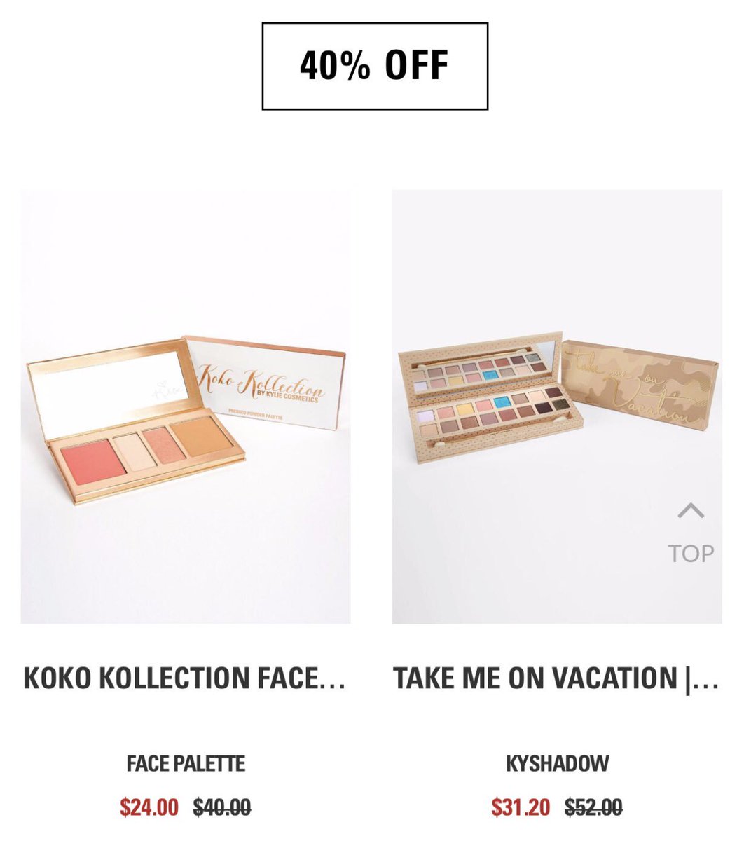 My Koko face palette is 40% off in the @kyliecosmetics Labor Day weekend sale at https://t.co/8Tz1bLoLTe ❤️???????? https://t.co/YKGjrqUJBx