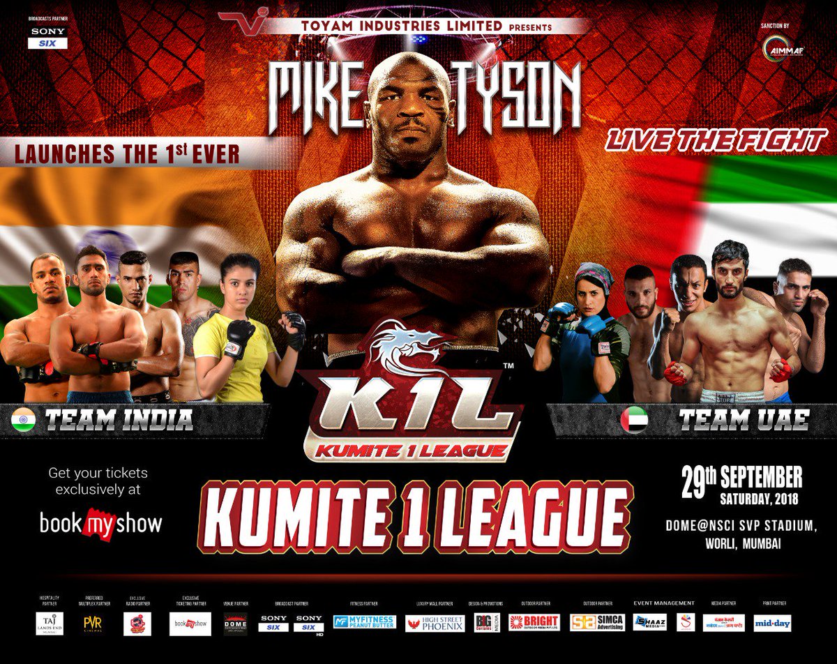 Coming to Mumbai, India September 29 for Kumite 1 League India vs UAE #fightnight https://t.co/qj4NdJGGKW