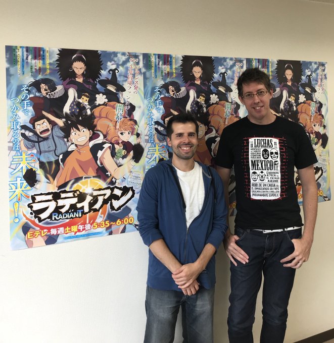 10月6日からNHKで放送する「ラディアン」というアニメの原作者 Tony Valenteに会いました。フランス人が描い 10月6日からNHKで放送する「ラディアン」というアニメの原作者 Tony Valenteに会いました。フランス人が描い