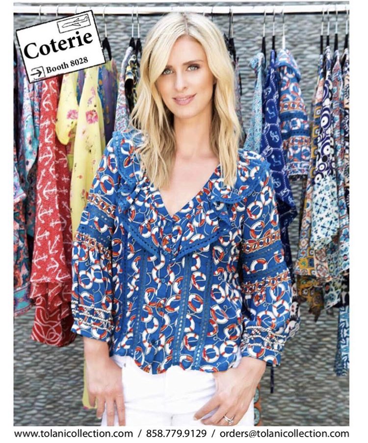 .@NickyHilton will be at #COTERIE today from 1-3 pm at Booth 8028! #NHxTolani https://t.co/Cllmvz6J9K