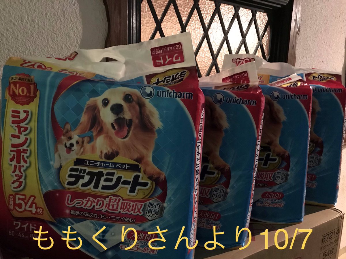 ももくりさんよりデオシートワイドジャンボパック4袋レギュラージャンボパック4袋支援物資頂きました!ありがとうございます₍ ももくりさんよりデオシートワイドジャンボパック4袋レギュラージャンボパック4袋支援物資頂きました!ありがとうございます₍