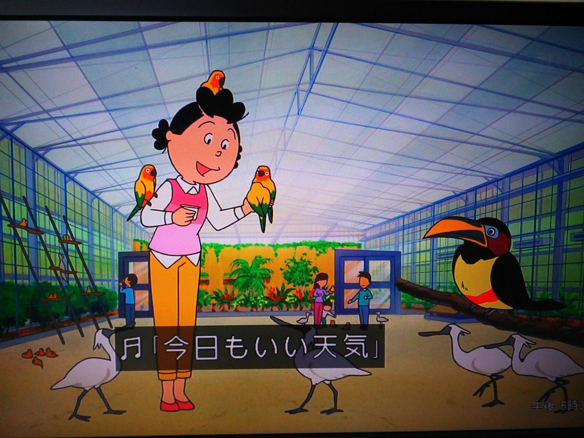 サザエさんのオープニングに掛川花鳥園ですよ、皆さん!#サザエさん #掛川花鳥園 サザエさんのオープニングに掛川花鳥園ですよ、皆さん!#サザエさん #掛川花鳥園