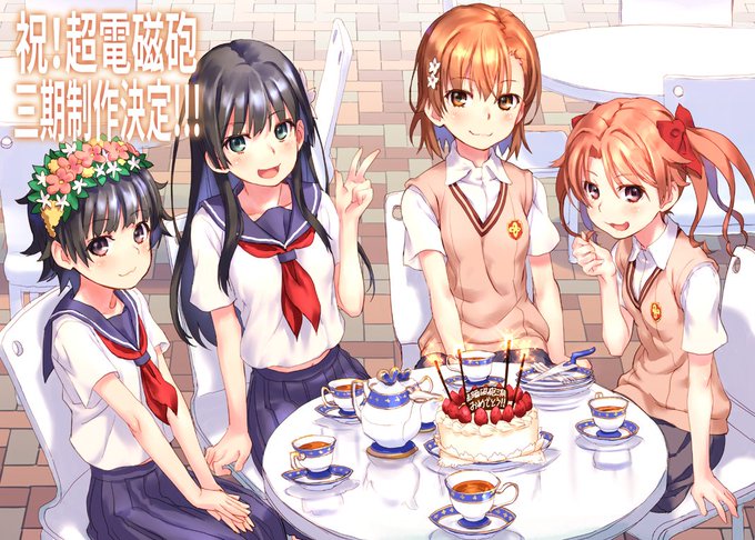 祝!超電磁砲三期制作決定!!!万が一としても禁書三期が終わってから動きあるのかと思ってましたが、来たんですね!もとは贈り 祝!超電磁砲三期制作決定!!!万が一としても禁書三期が終わってから動きあるのかと思ってましたが、来たんですね!もとは贈り