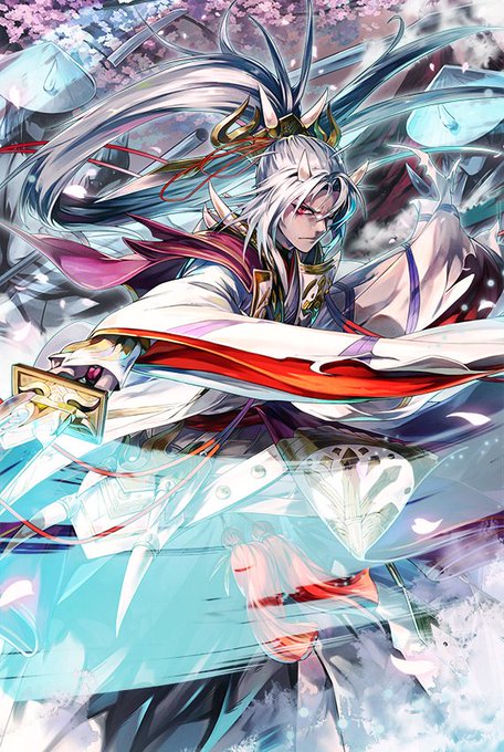 【レジェンドフェス キャラクター紹介①】散華舞う第二領主 ヨシツグ「……九領の鬼の生き様、存分に味わうがいい……っ!!」 【レジェンドフェス キャラクター紹介①】散華舞う第二領主 ヨシツグ「……九領の鬼の生き様、存分に味わうがいい……っ!!」