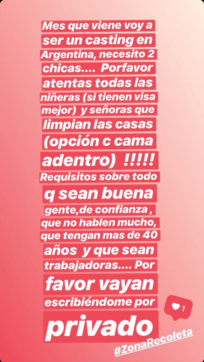 Señoras trabajadoras las necesito!!!!!! ????????????????????#ArrancamosConElCasting https://t.co/kVck2vmZsl