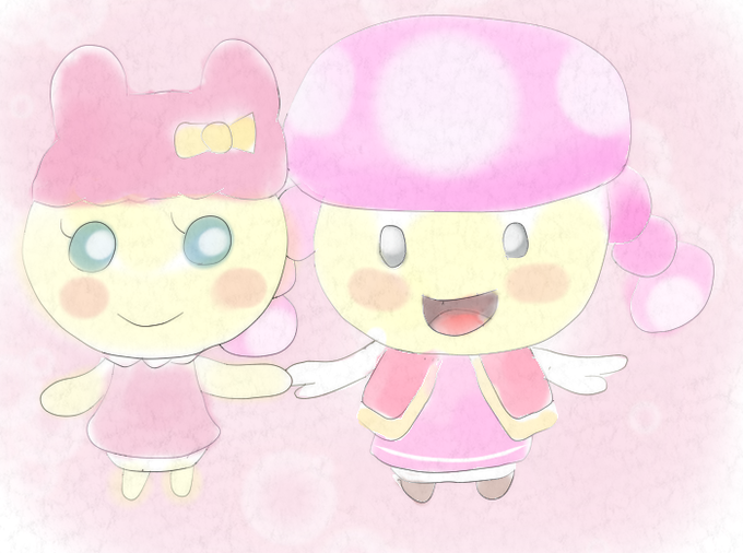 #たまごっち #キノピコちゃまめっちとキノピコなんだか似てると思ったのでキノピコがパワーアップするとキノピーチになります #たまごっち #キノピコちゃまめっちとキノピコなんだか似てると思ったのでキノピコがパワーアップするとキノピーチになります
