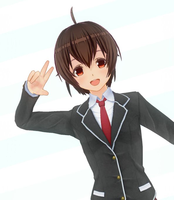 シオンは制服を着せたらストラドフォード校生っぽくなりました。ミカエルちゃんも横髪を長くしたらより近くなったかなー#カスタ シオンは制服を着せたらストラドフォード校生っぽくなりました。ミカエルちゃんも横髪を長くしたらより近くなったかなー#カスタ
