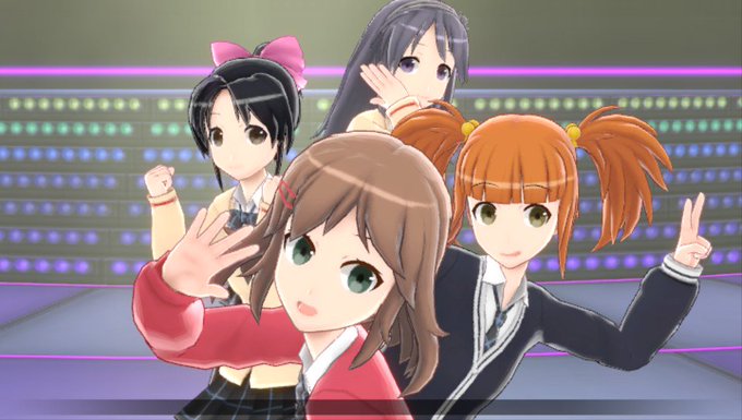 vitaのゲーム「ミラクルガールズフェスティバル」では、何故か本家よりモデルの出来がよくヌルヌル動く「てさぐり部」の4人 vitaのゲーム「ミラクルガールズフェスティバル」では、何故か本家よりモデルの出来がよくヌルヌル動く「てさぐり部」の4人