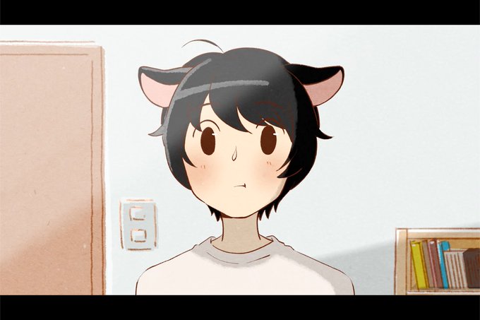 キャラクター紹介②🐾ミョウ🐾(CV.村瀬歩)猫耳の生えた不思議な少年。ひょんなことからダイスウのルームメイトに。#ほら耳 キャラクター紹介②🐾ミョウ🐾(CV.村瀬歩)猫耳の生えた不思議な少年。ひょんなことからダイスウのルームメイトに。#ほら耳