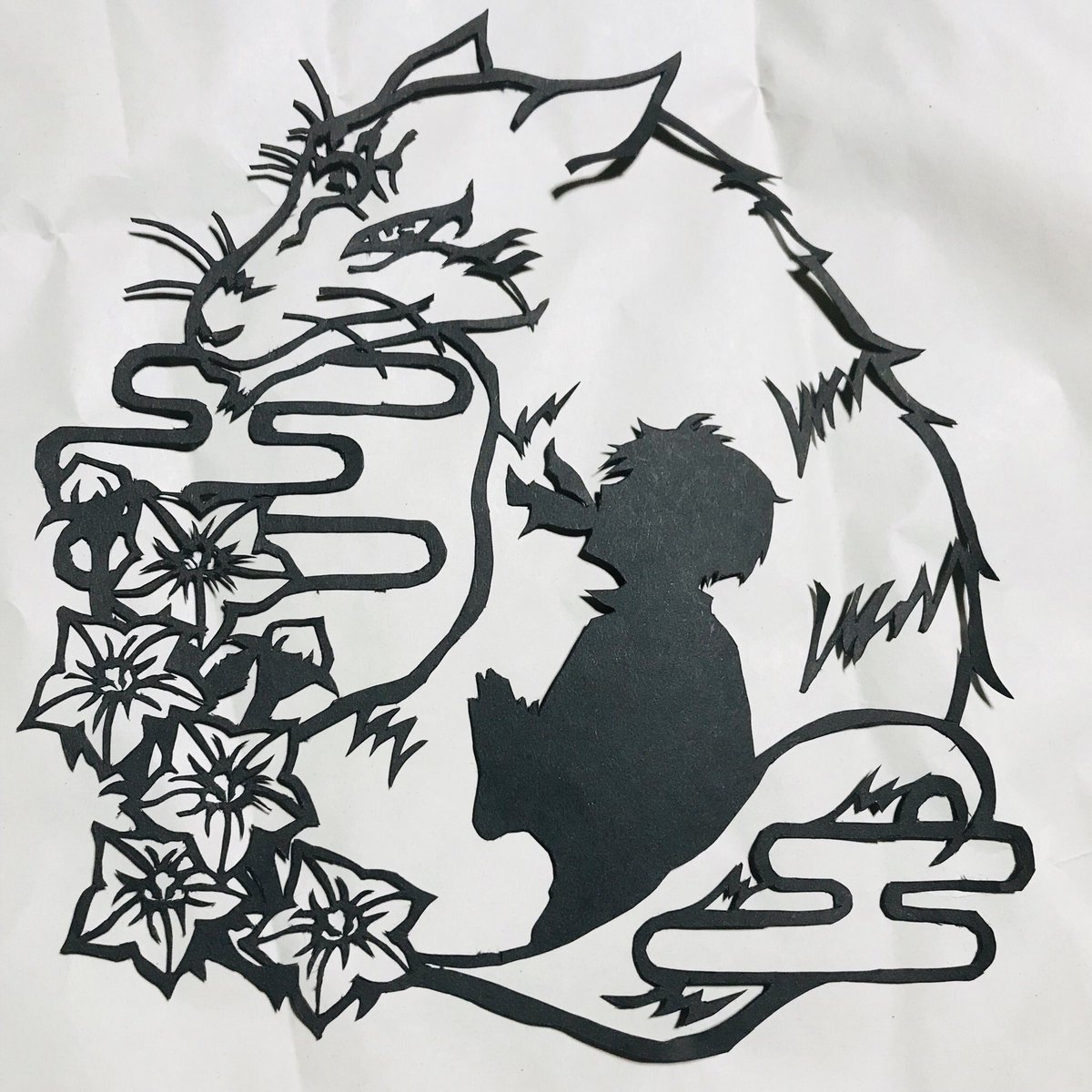 久しぶりに切り絵したけど楽しかった!!満足です!!!夏目友人帳みんな見て!!!!!!!!!!! 久しぶりに切り絵したけど楽しかった!!満足です!!!夏目友人帳みんな見て!!!!!!!!!!!